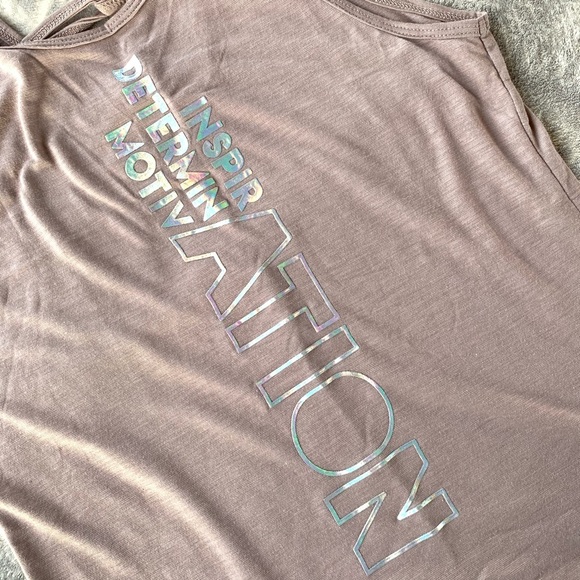 EVCR Tops - Workout Top Inspiration Determination Motivation